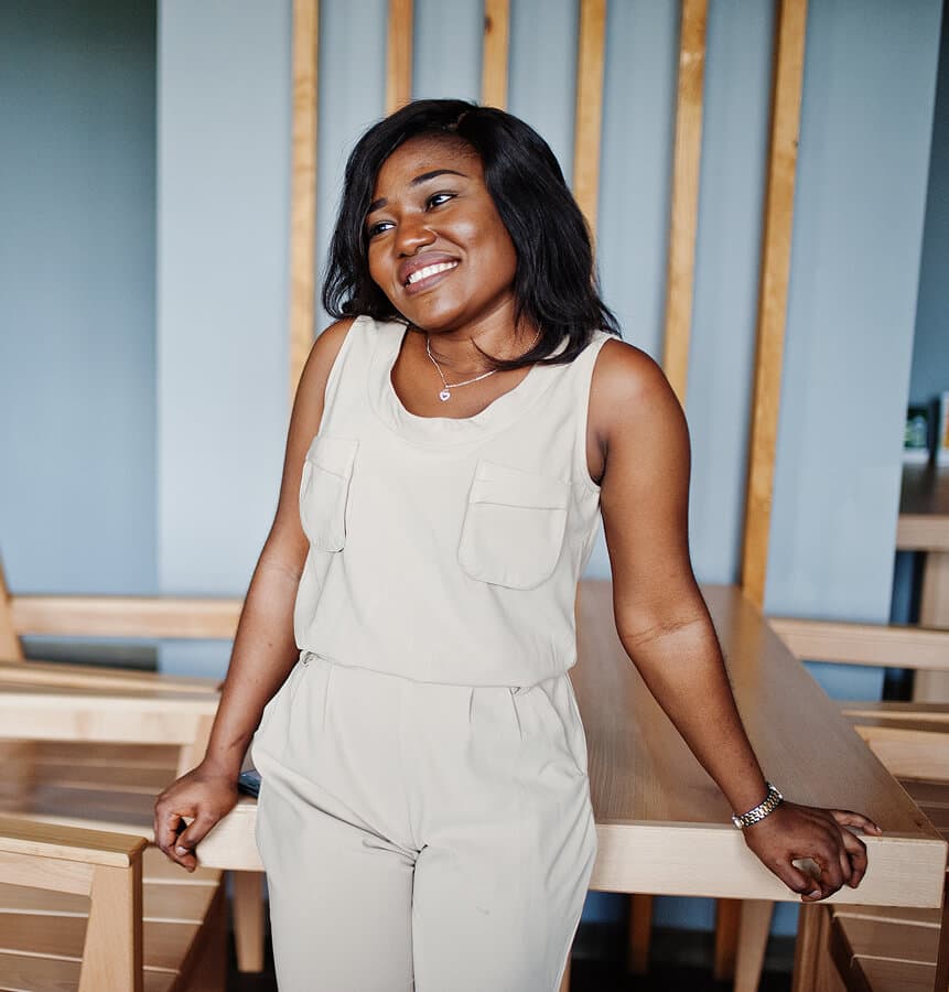 A woman practicing a healthy, active lifestyle