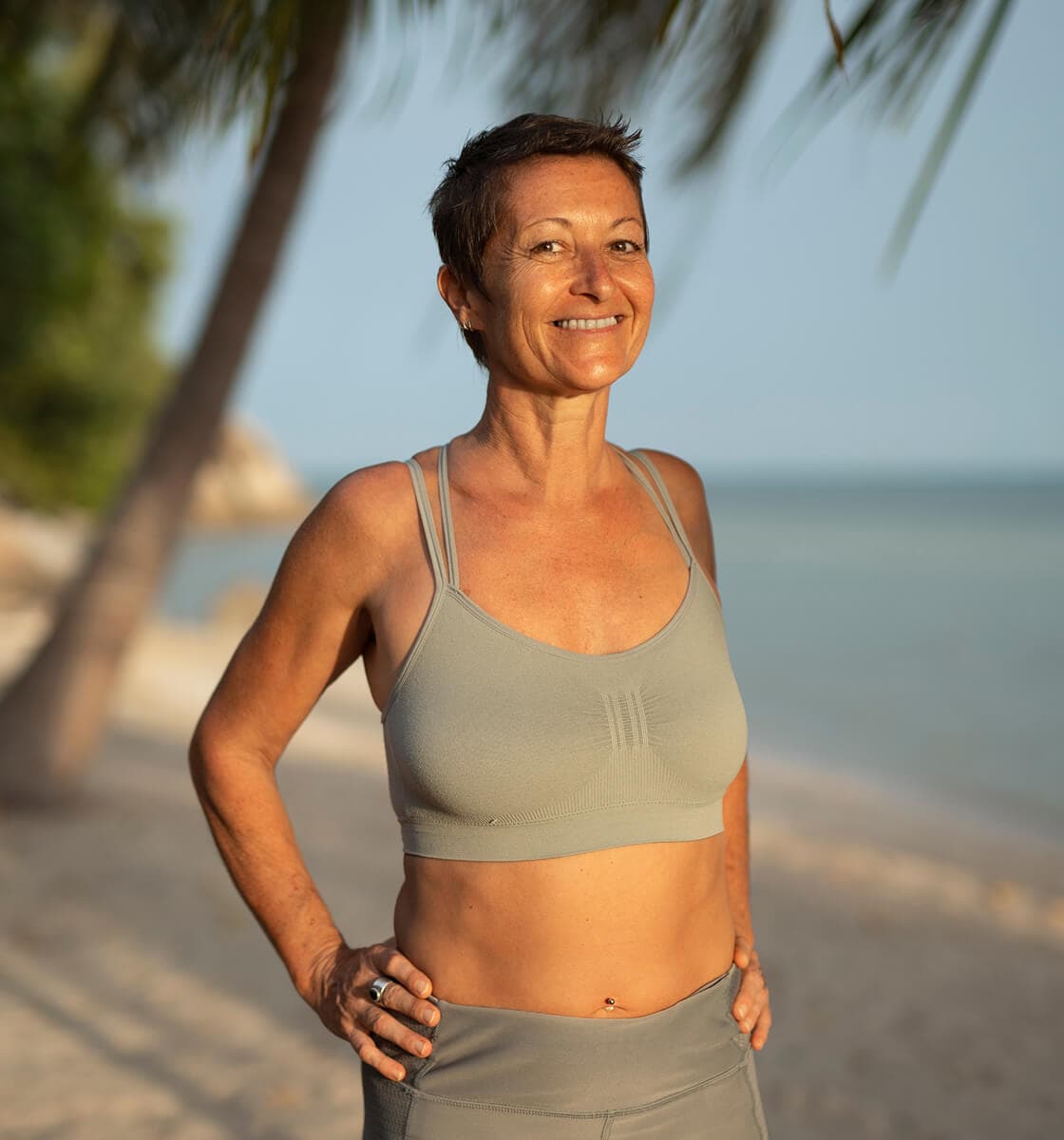 A woman enjoying renewed energy and confidence